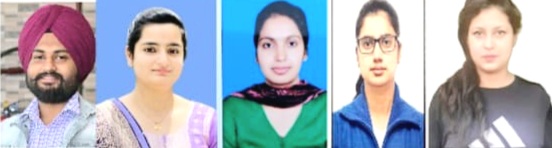 The students of Rayat Bahra College of Education performed brilliantly in the third semester of PU